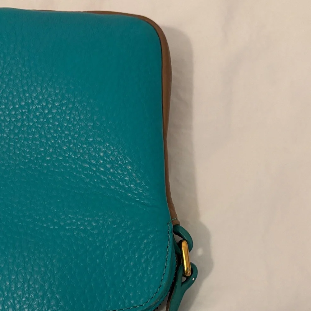 Marc by Marc Jacobs Turquoise and Tan Crossbody Bag - Picture 11 of 14